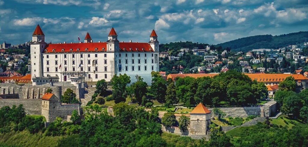 Afbeelding van het kasteel in Bratislava