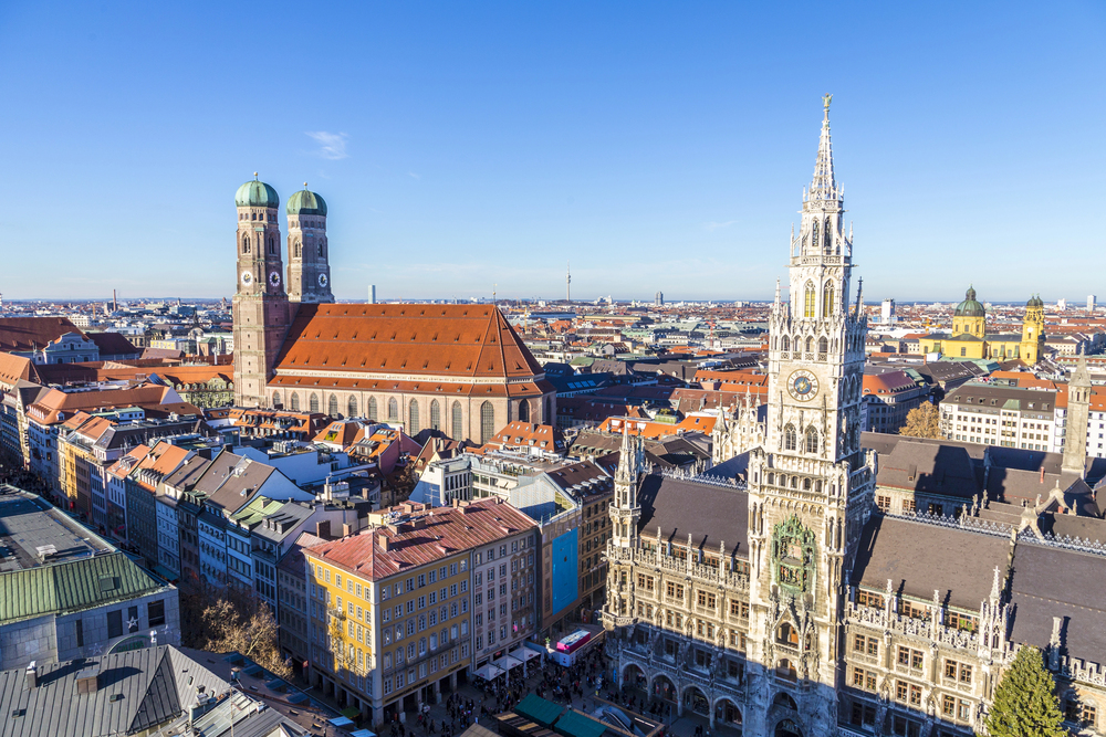 De Frauenkirche kerk in de Beierse stad München